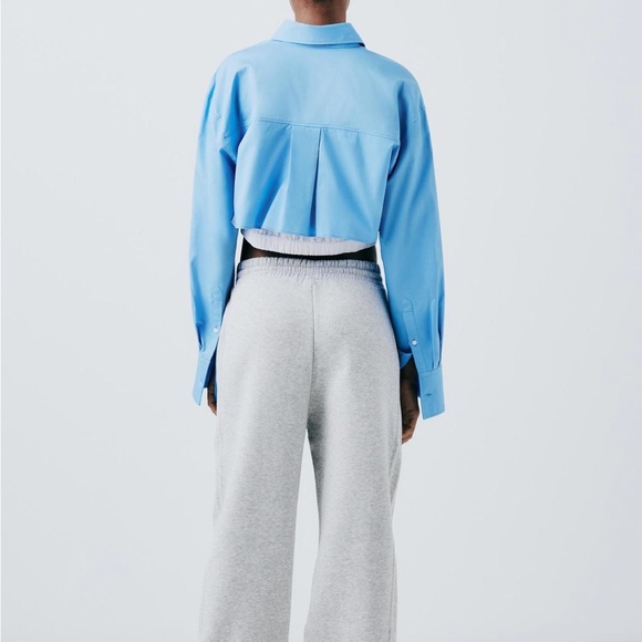 BNWT ZARA BLUE SHIRT - Picture 2 of 3